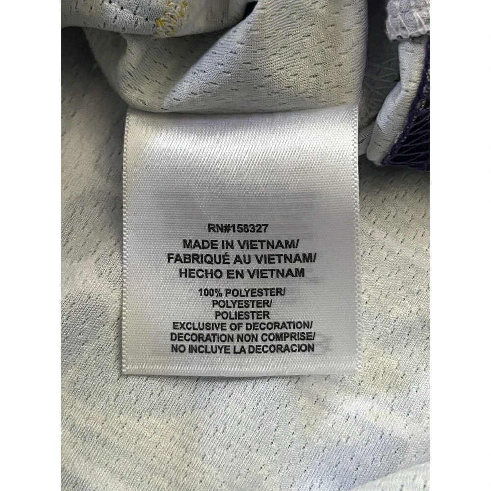 Two Hype NBA LAB Los Angeles Lakers All Over Print Tee Gold Embroidered Size XL